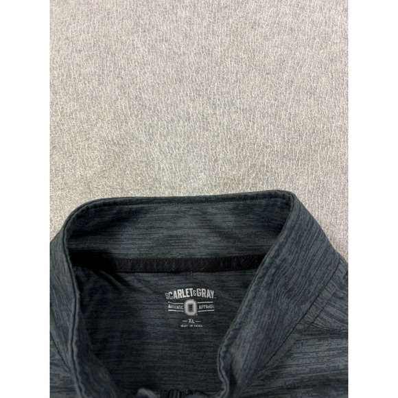 Ohio State Buckeyes Screened Logo‎ Campus 1/4 Zip Pullover (Men's XL) Gray - Picture 3 of 13